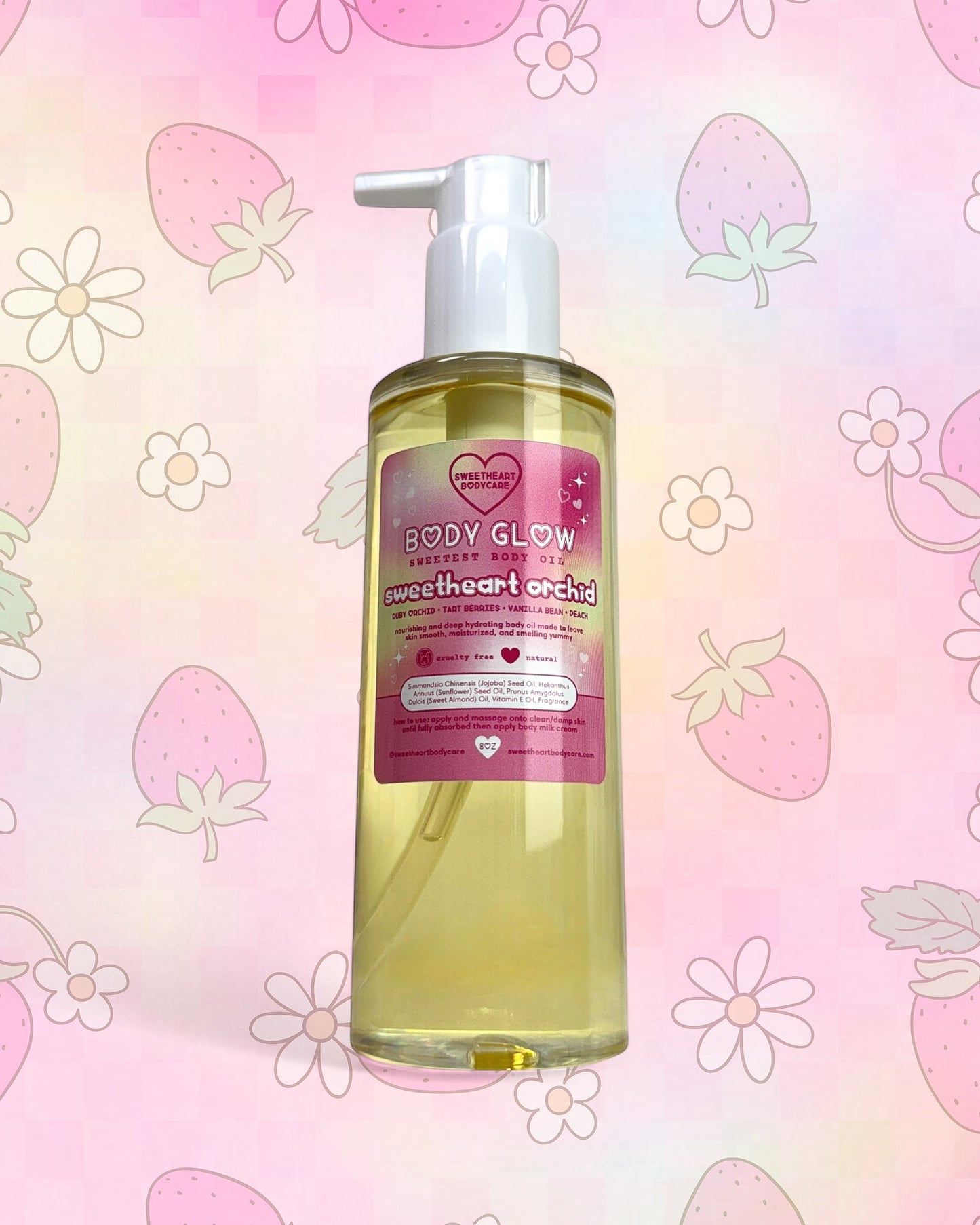 sweetheart orchid body glow