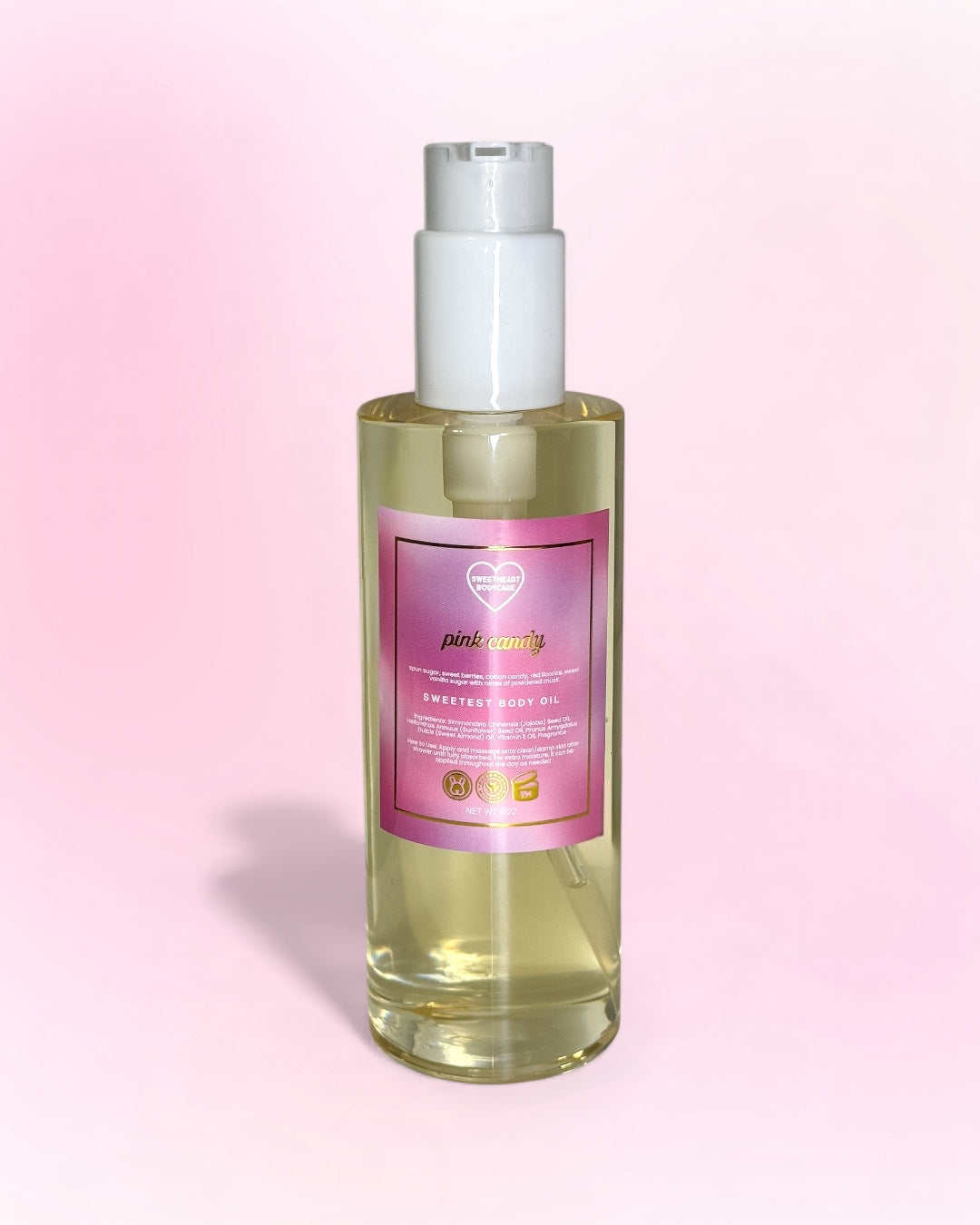 pink candy body oil