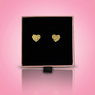 Nugget Heart Studs