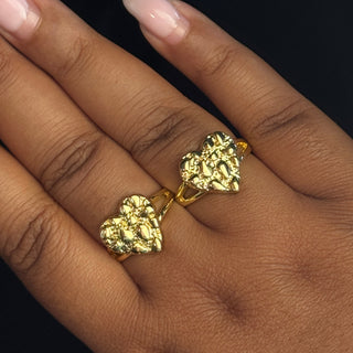 Nugget Heart Ring