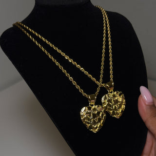 Nugget Heart Necklace