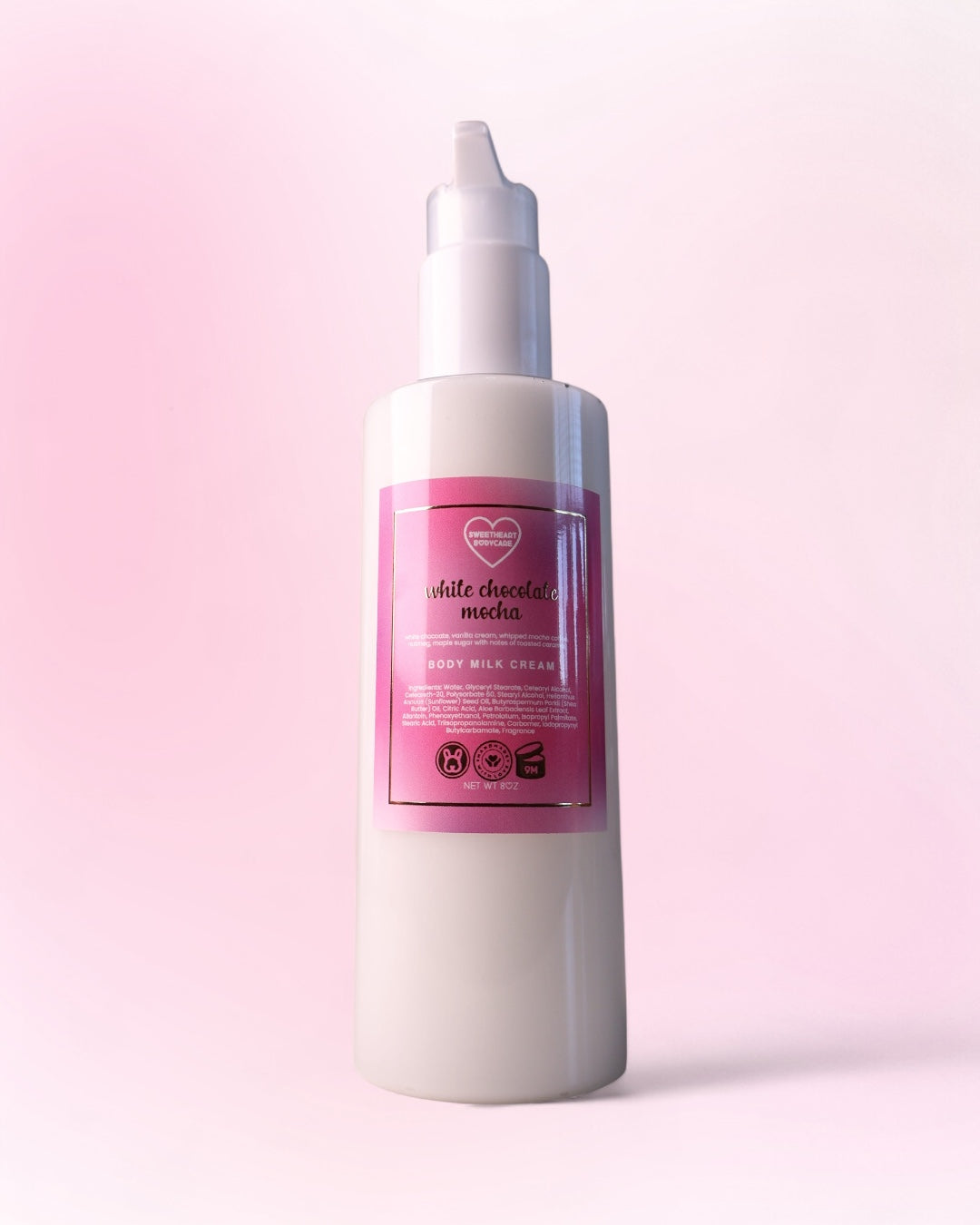 white chocolate mocha body milk cream