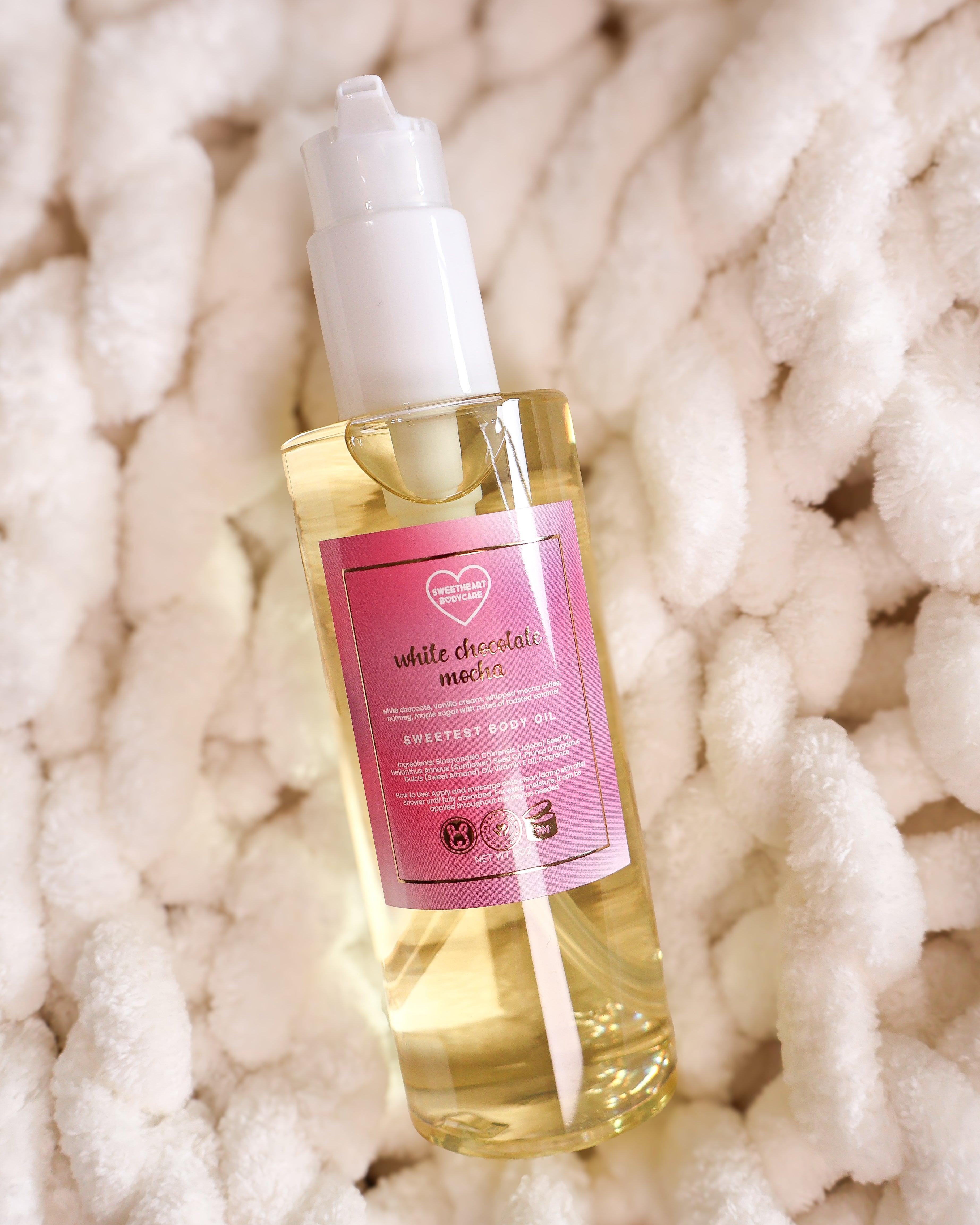 white chocolate mocha body oil