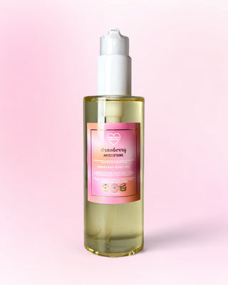 strawberry macaron body oil