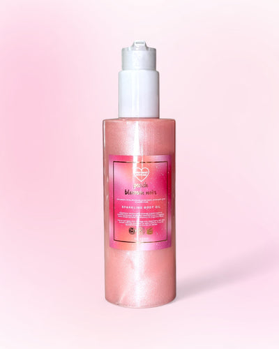 peach blossom noir sparkling body oil